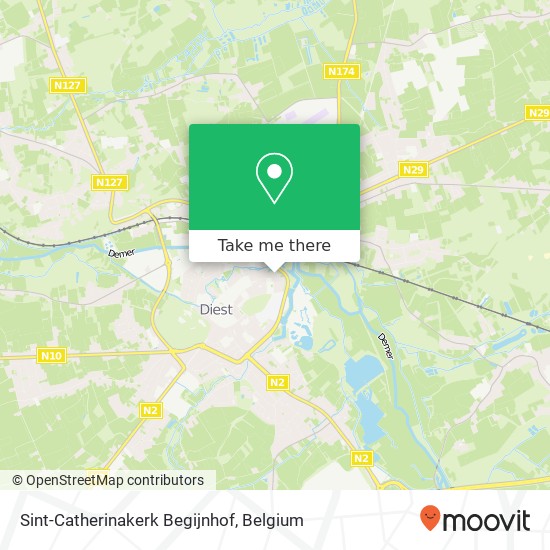 Sint-Catherinakerk Begijnhof map