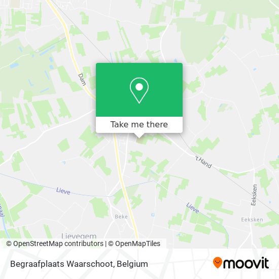Begraafplaats Waarschoot plan