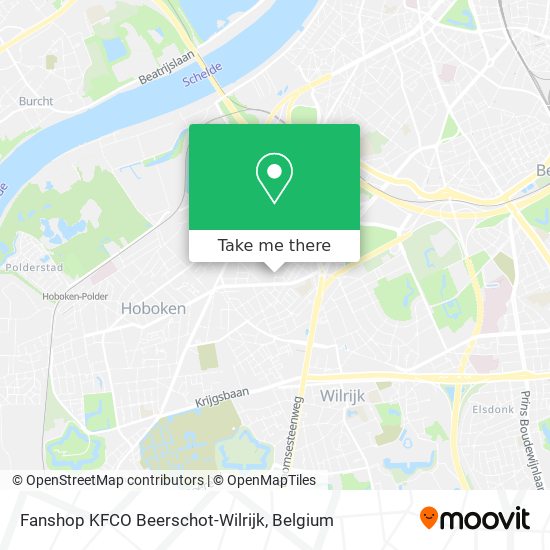 Fanshop KFCO Beerschot-Wilrijk map