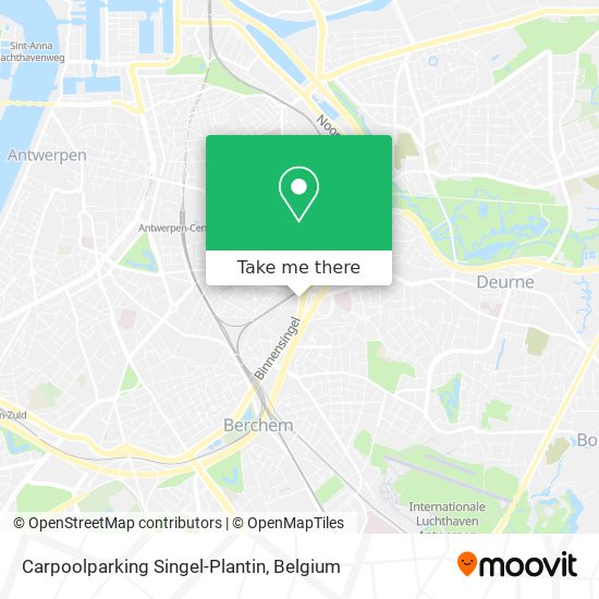 Carpoolparking Singel-Plantin map