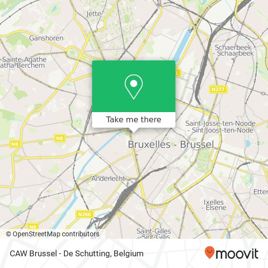 CAW Brussel - De Schutting map