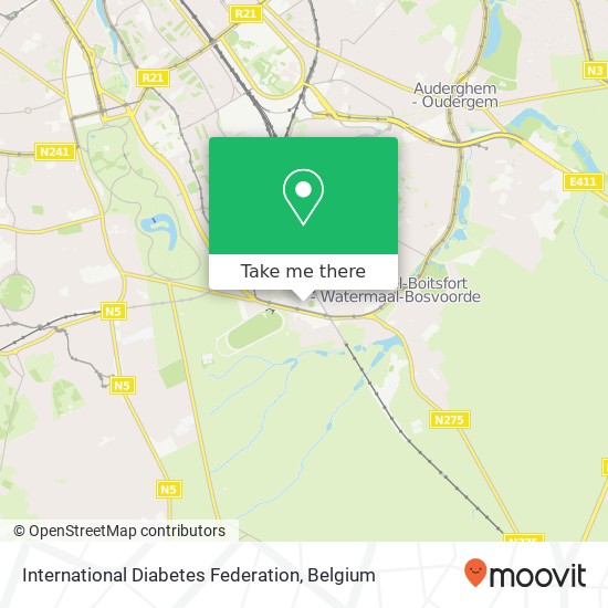 International Diabetes Federation map