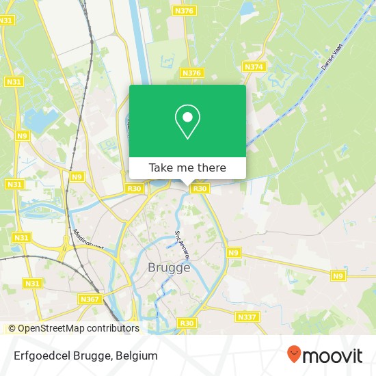 Erfgoedcel Brugge map