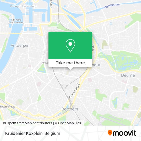 Kruidenier Koxplein map