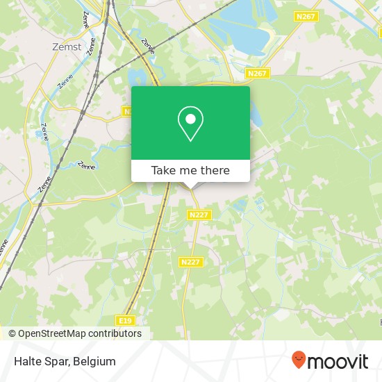 Halte Spar map