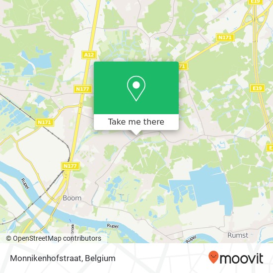 Monnikenhofstraat map
