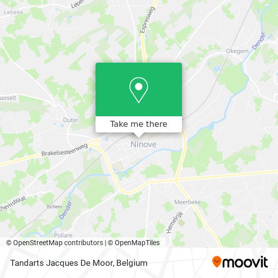 Tandarts Jacques De Moor map