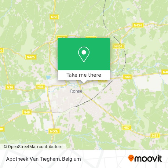 Apotheek Van Tieghem map