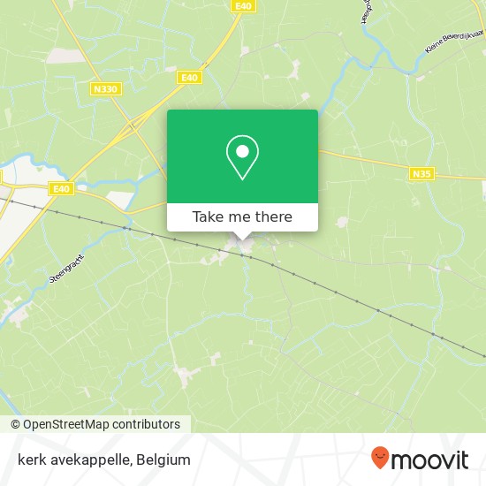 kerk avekappelle map