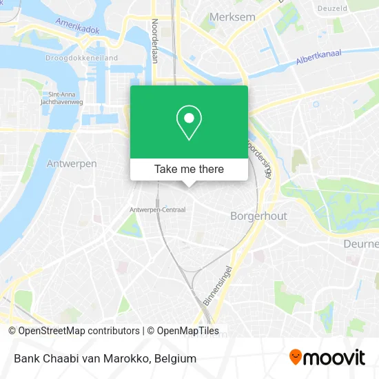 Bank Chaabi van Marokko map