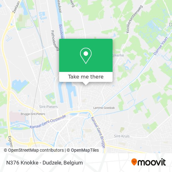 N376 Knokke - Dudzele plan