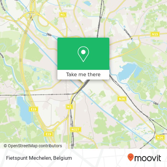 Fietspunt Mechelen map