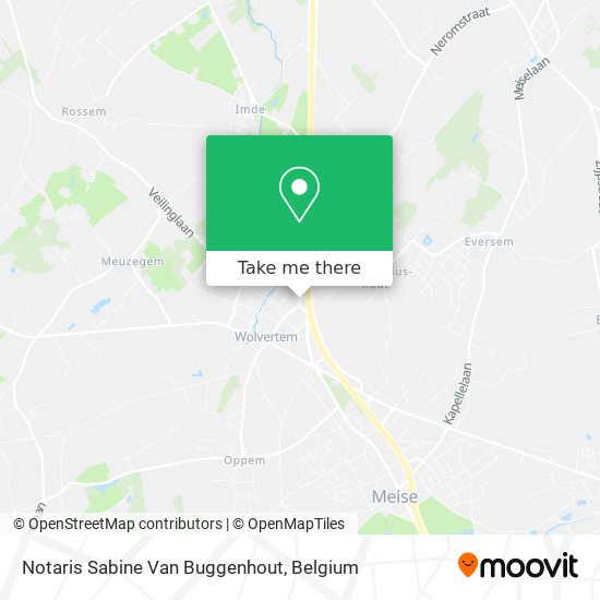 Notaris Sabine Van Buggenhout map