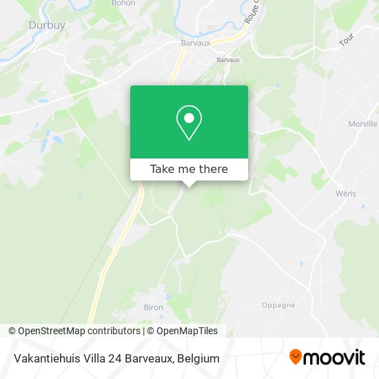 Vakantiehuis Villa 24 Barveaux map