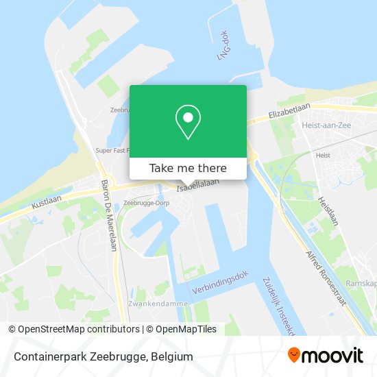Containerpark Zeebrugge map