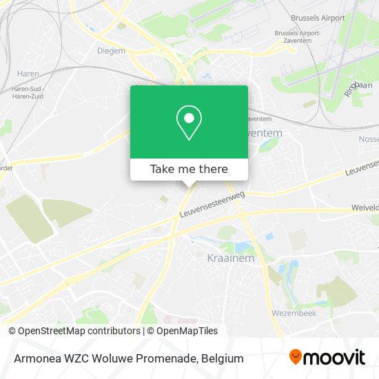 Armonea WZC Woluwe Promenade map