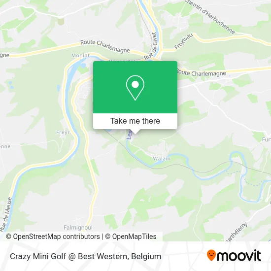 Crazy Mini Golf @ Best Western map