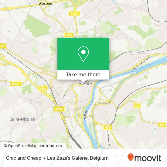 Chic and Cheap + Les Zaza's Galerie map