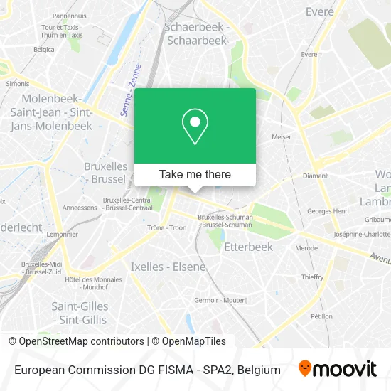 European Commission DG FISMA - SPA2 map