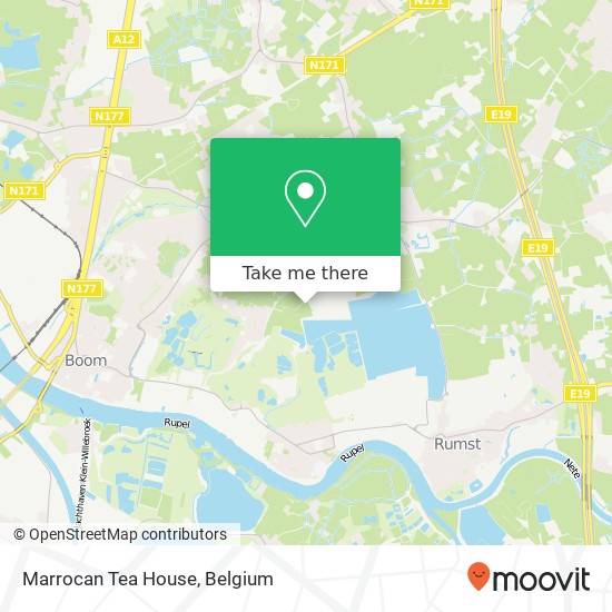 Marrocan Tea House map