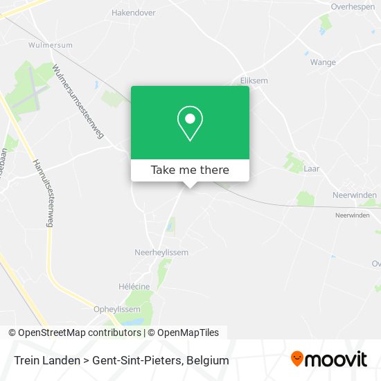 Trein Landen > Gent-Sint-Pieters map