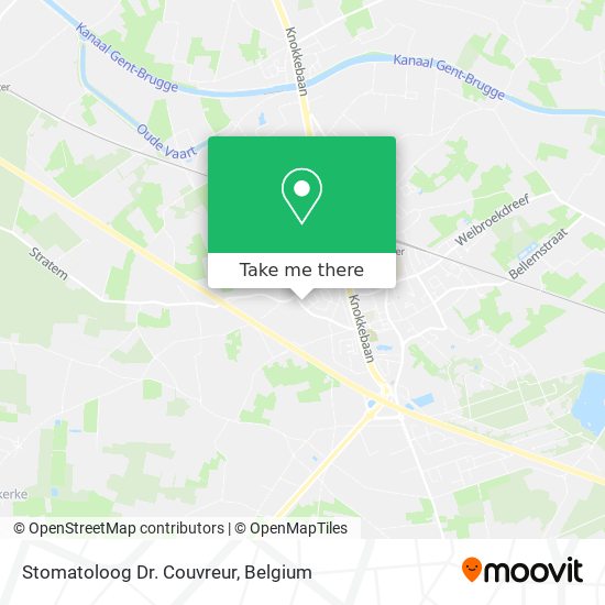 Stomatoloog Dr. Couvreur plan