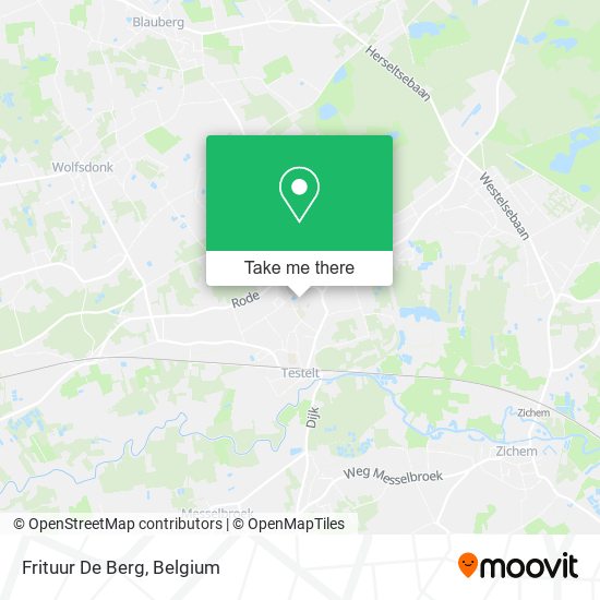 Frituur De Berg plan