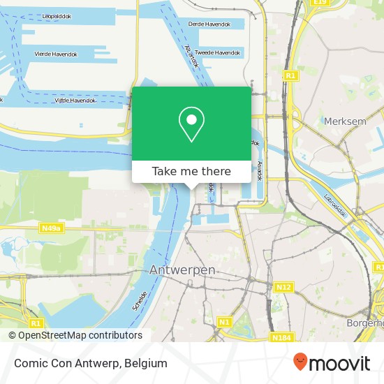 Comic Con Antwerp map