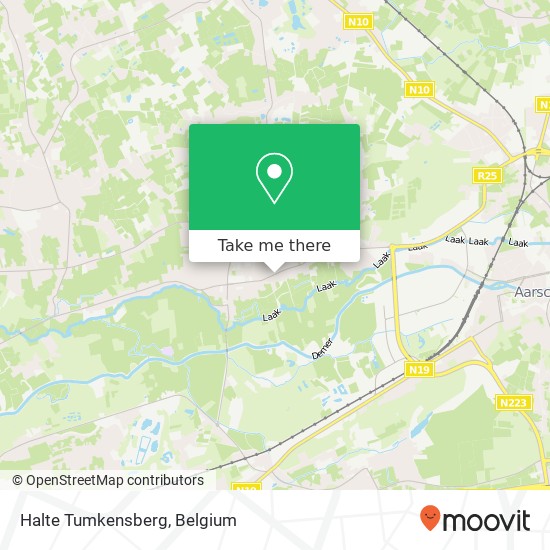 Halte Tumkensberg map