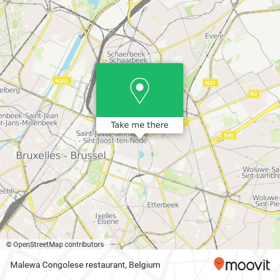 Malewa Congolese restaurant map