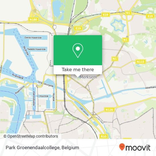 Park Groenendaalcollege map