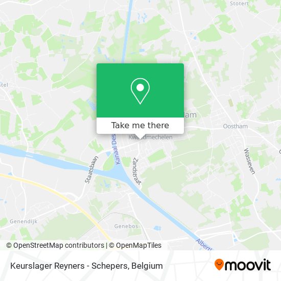 Keurslager Reyners - Schepers map