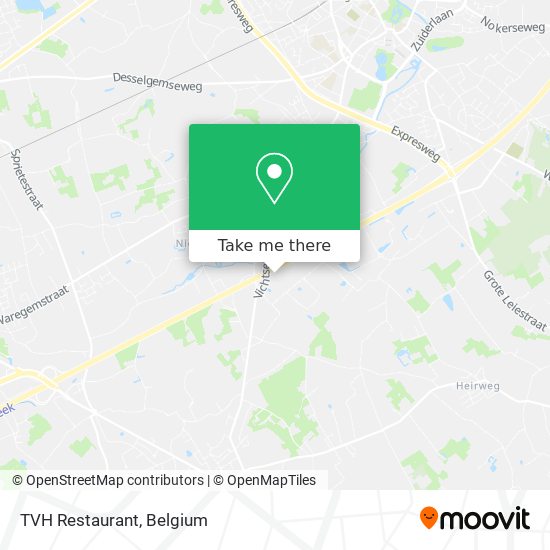 TVH Restaurant map