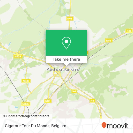 Gigatour Tour Du Monde map