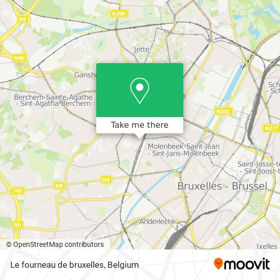 Le fourneau de bruxelles map