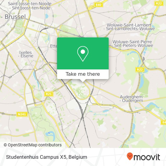 Studentenhuis Campus X5 map