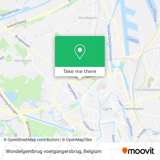 Wondelgembrug voetgangersbrug plan