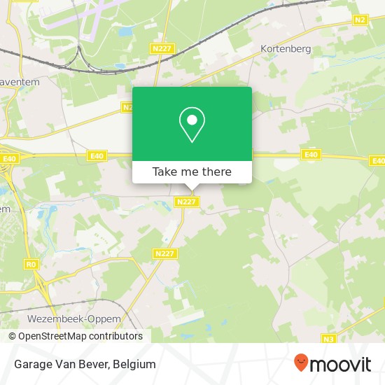 Garage Van Bever map