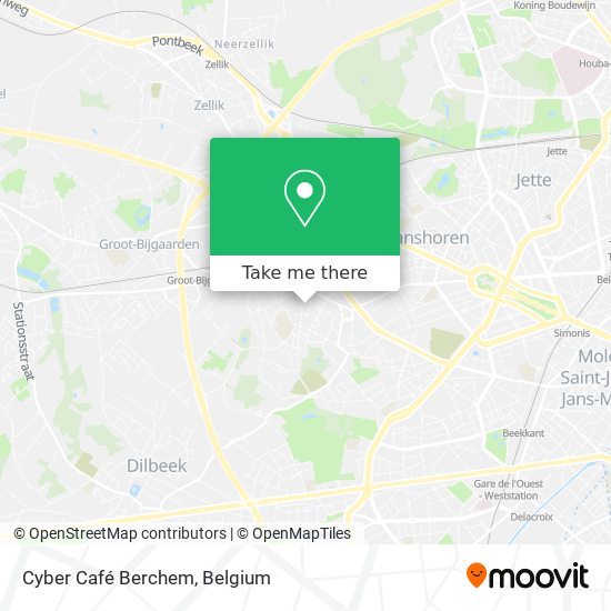 Cyber Café Berchem map