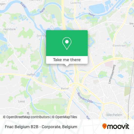 Fnac Belgium B2B - Corporate map