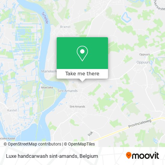 Luxe handcarwash sint-amands map