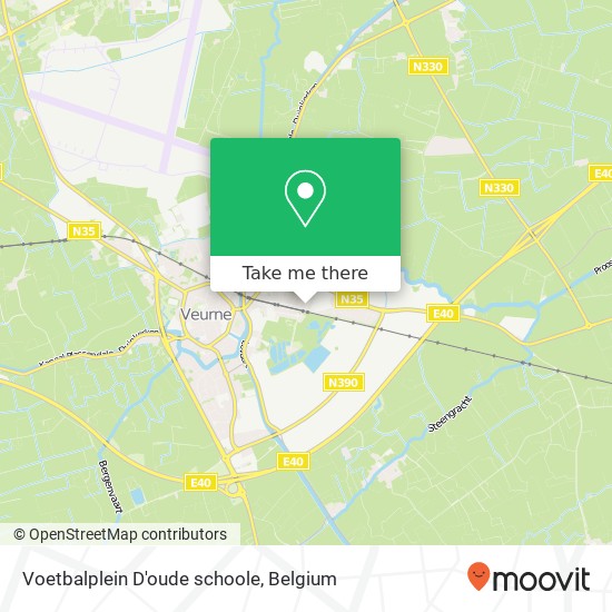 Voetbalplein D'oude schoole map