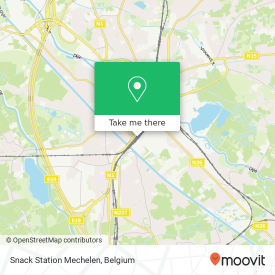 Snack Station Mechelen map