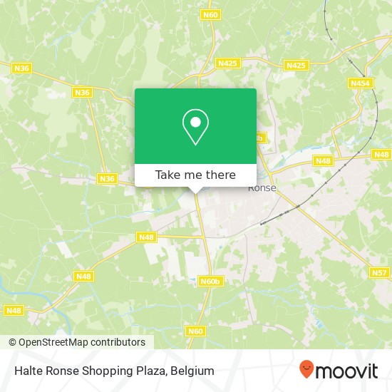 Halte Ronse Shopping Plaza plan