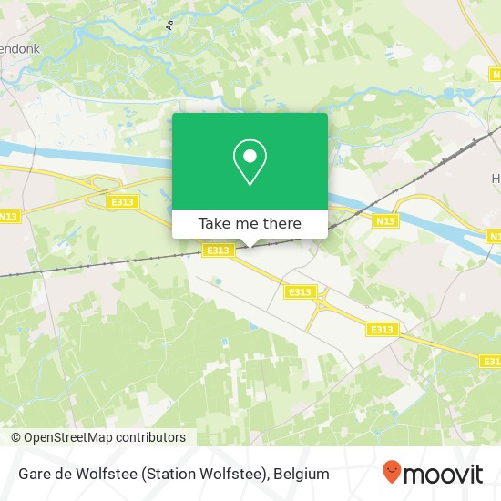 Gare de Wolfstee (Station Wolfstee) map