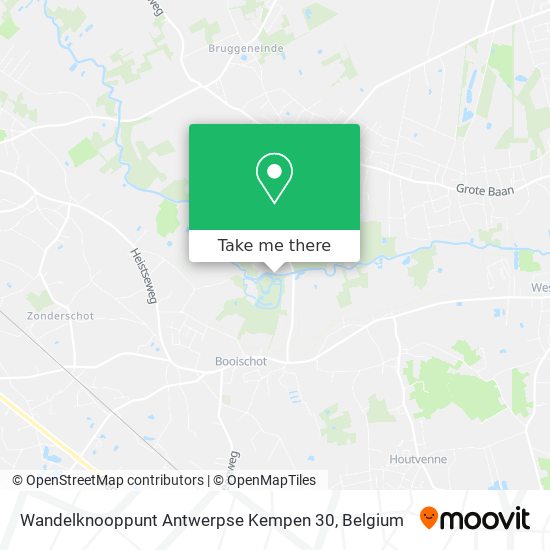 Wandelknooppunt Antwerpse Kempen 30 map