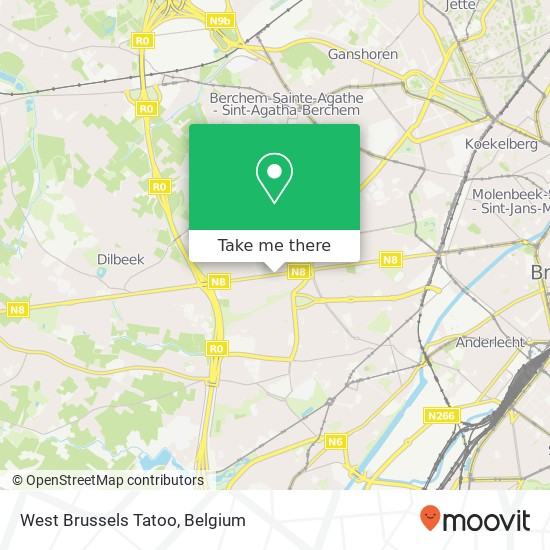 West Brussels Tatoo map