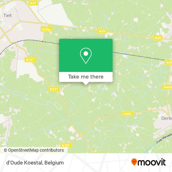 d'Oude Koestal map