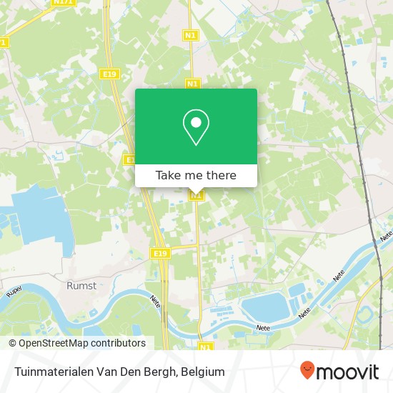 Tuinmaterialen Van Den Bergh map