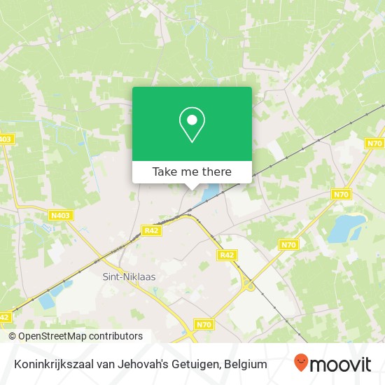 Koninkrijkszaal van Jehovah's Getuigen map